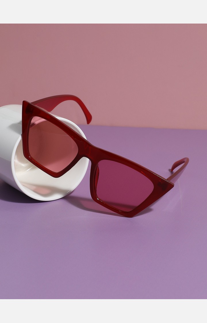 Haute Sauce By Campus Sutra Women Polarised Lens Cateye Sunglasses