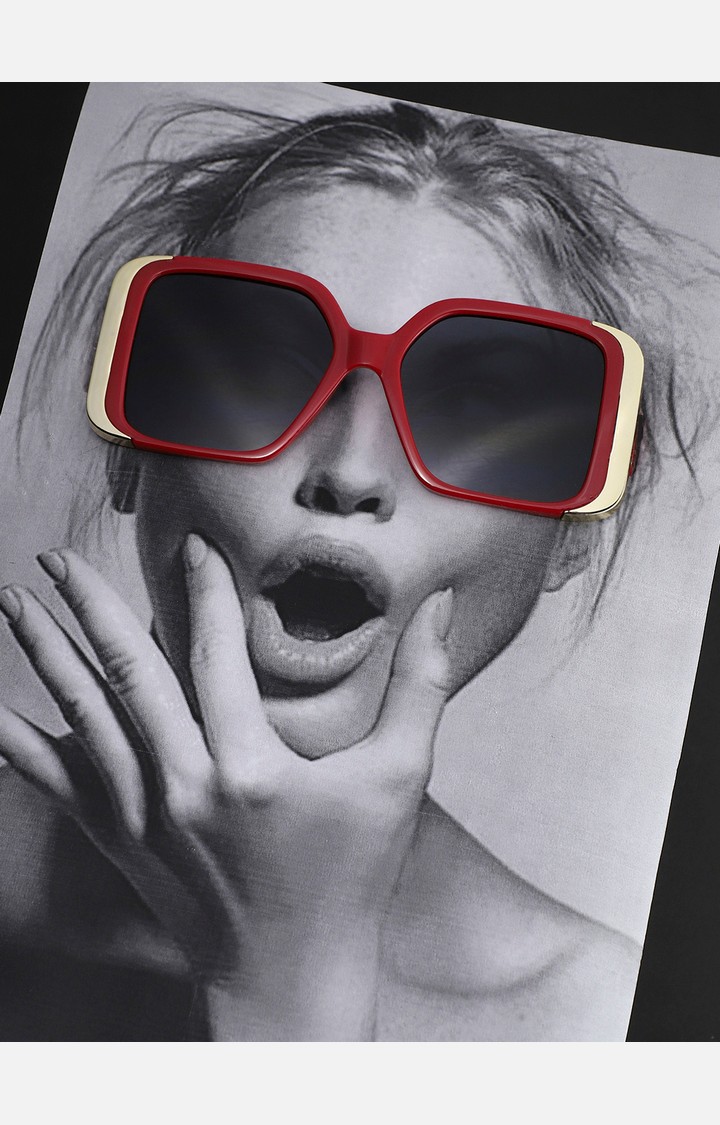Haute Sauce By Campus Sutra Women Oversized Sunglasses With Uv Lens Aw23_Hssg2262