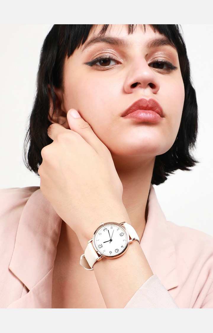 Women's Dial & Leather Straps Analogue Watch