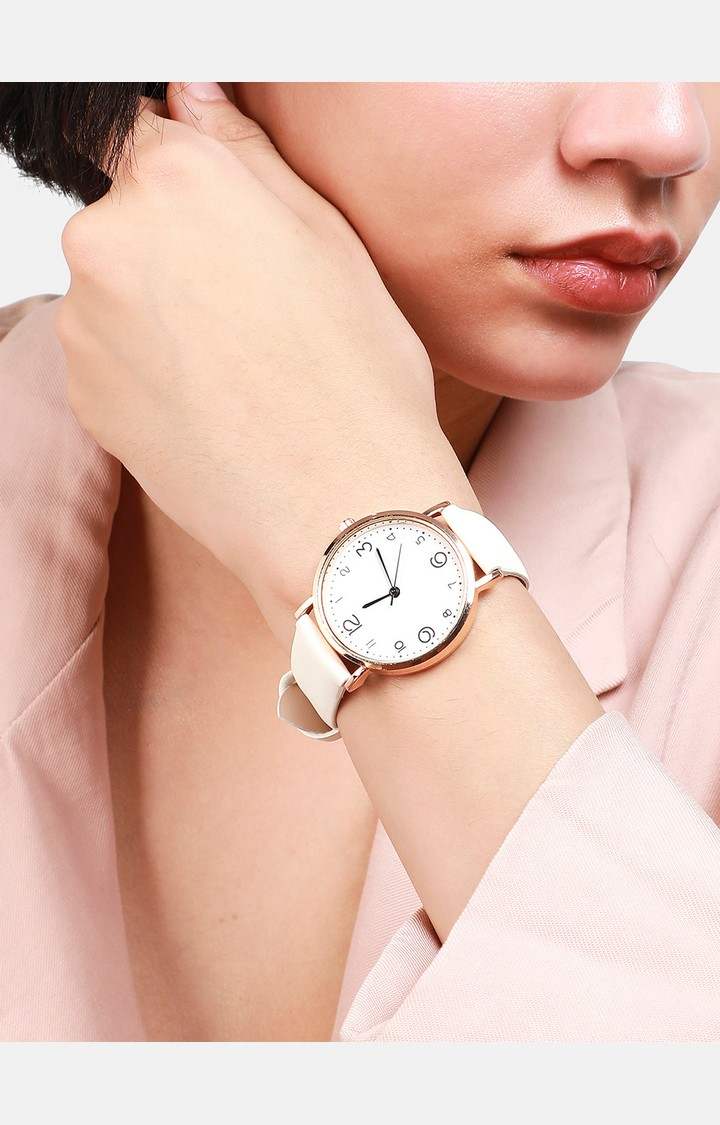 Women's Dial & Leather Straps Analogue Watch