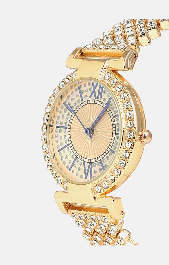 Women's Dial & Stainless Steel Bracelet Style Straps Analogue Watch