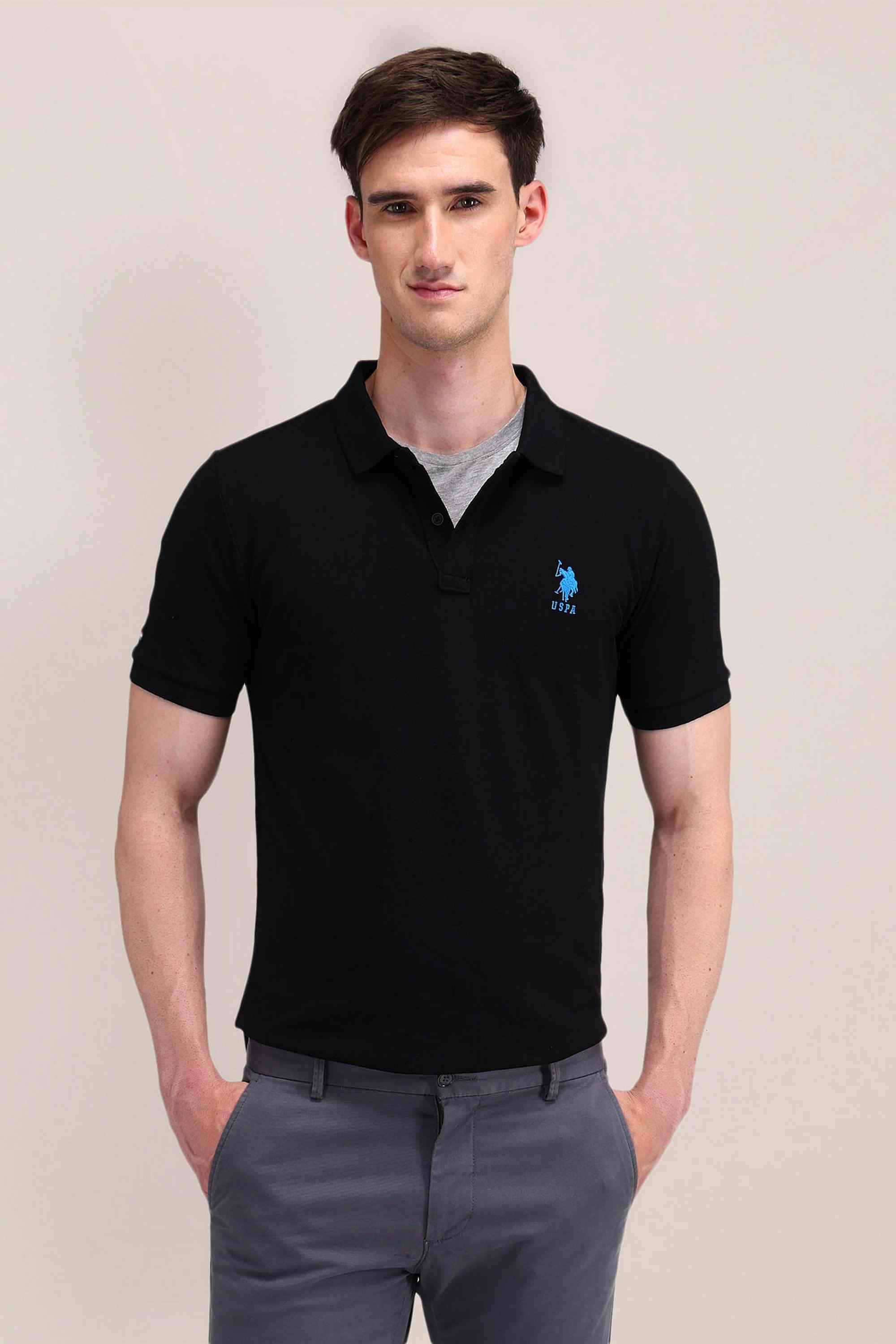 U.S. Polo Assn. Solid Cotton Polo Men's T-Shirt