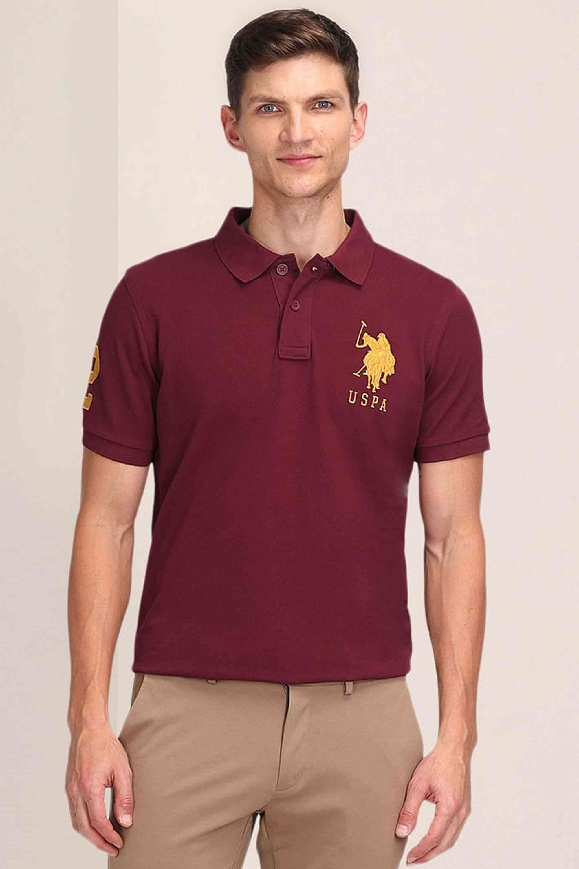 U.S. Polo Assn. Solid Cotton Polo Men's T-Shirt