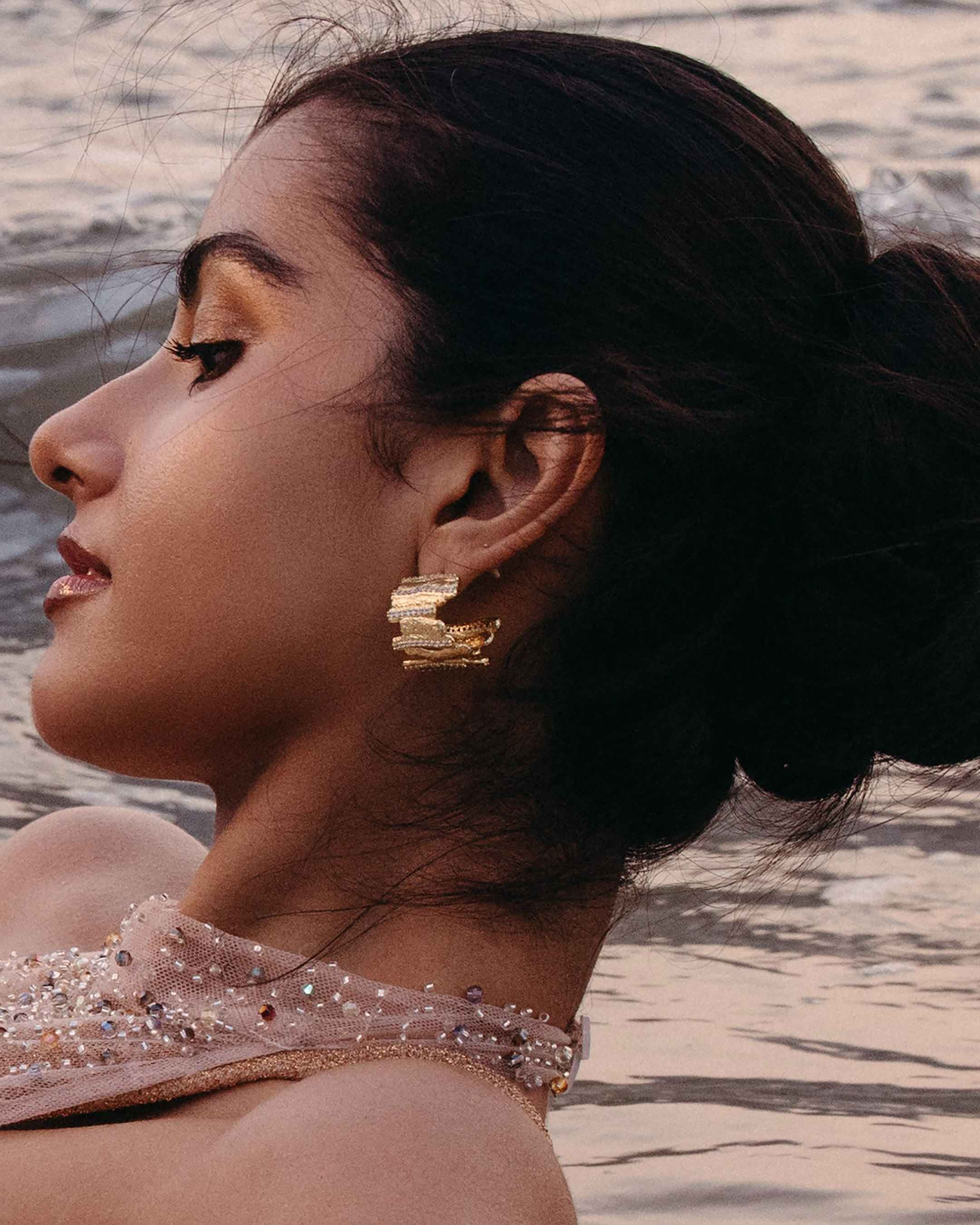 Golden Net Hoops