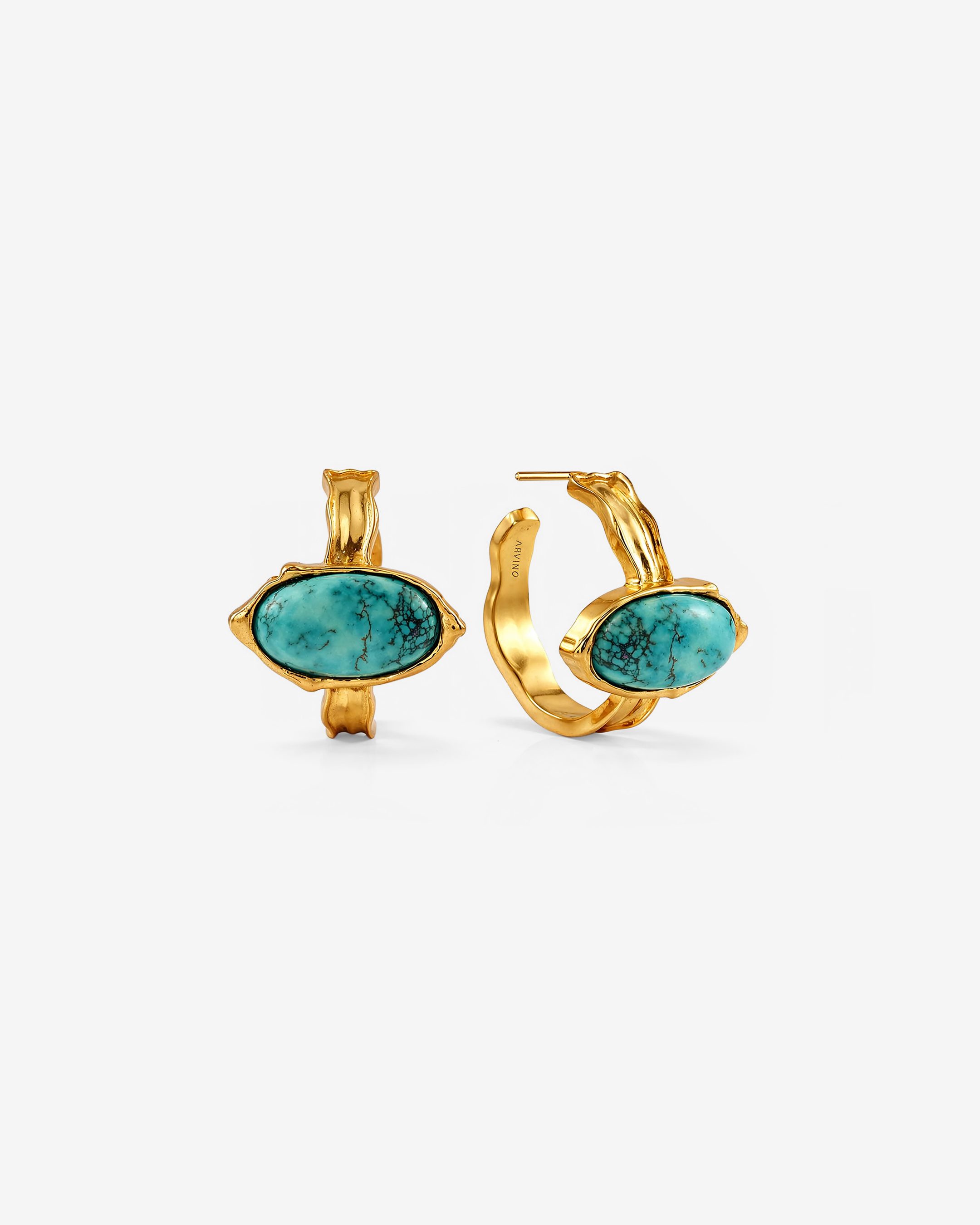 Turquoise Eye Drop Earrings