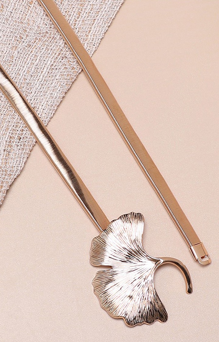 Haute Sauce By Campus Sutra Gold Solid Single Clothing Accessory