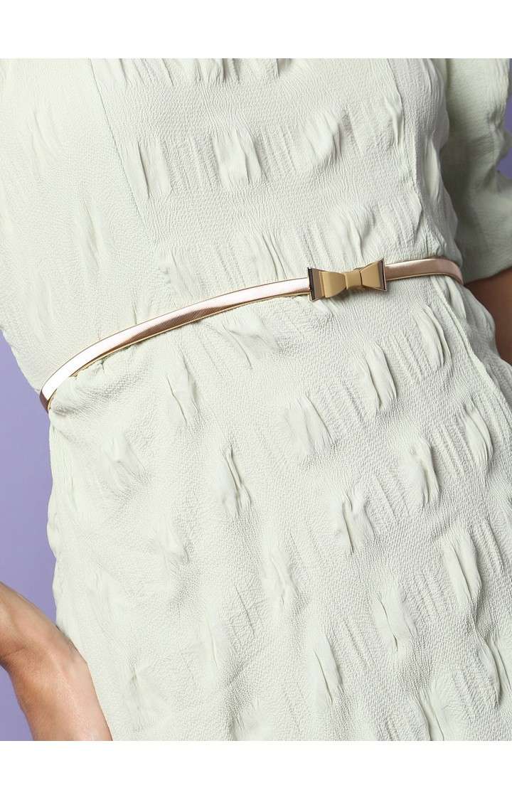 Haute Sauce By Campus Sutra Gold Solid Single Clothing Accessory