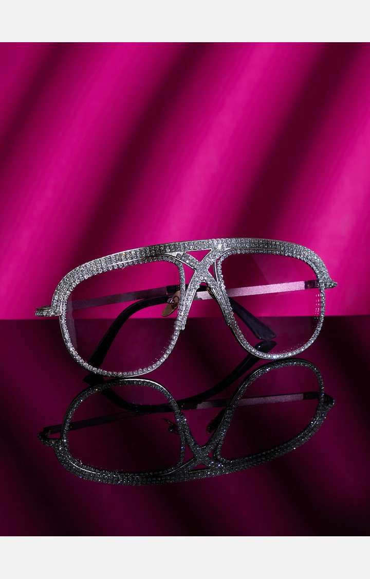 Haute Sauce By Campus Sutra Women Oversized Sunglasses With Uv Protected Lens Sunglasses