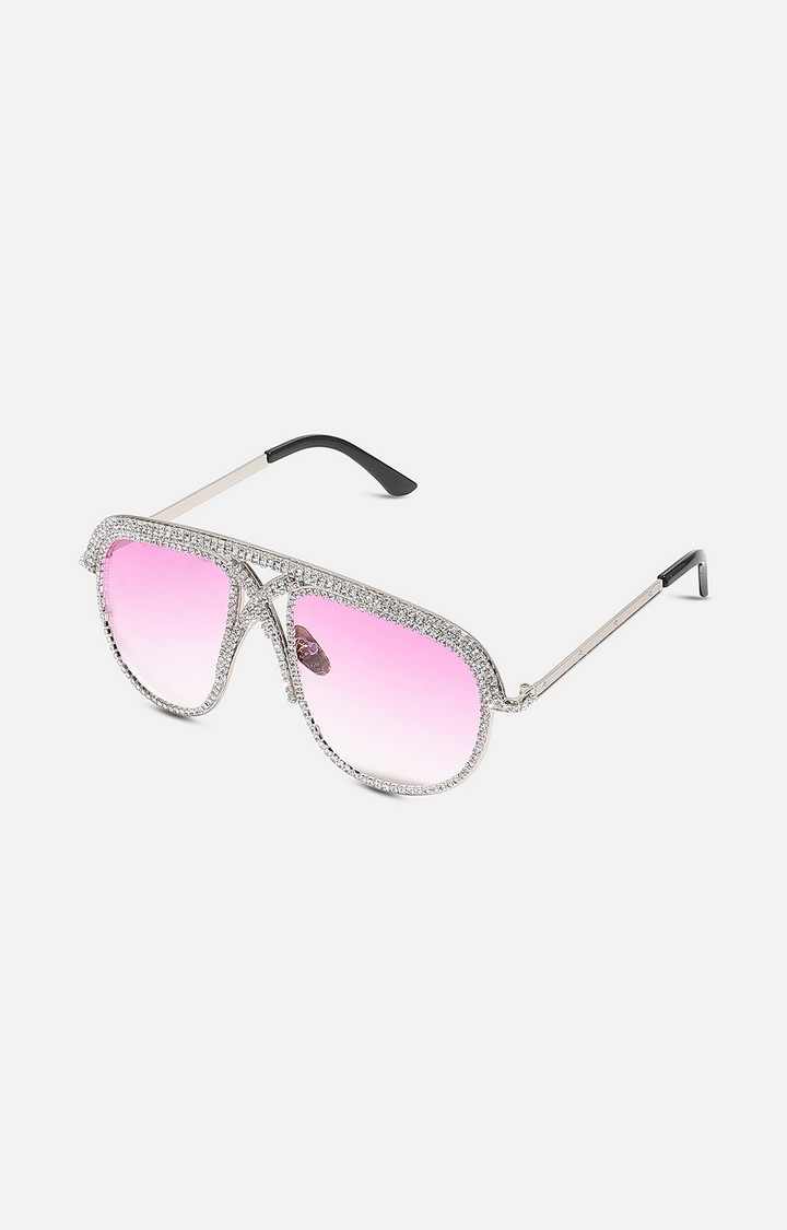 Haute Sauce By Campus Sutra Women Oversized Sunglasses With Uv Protected Lens Sunglasses