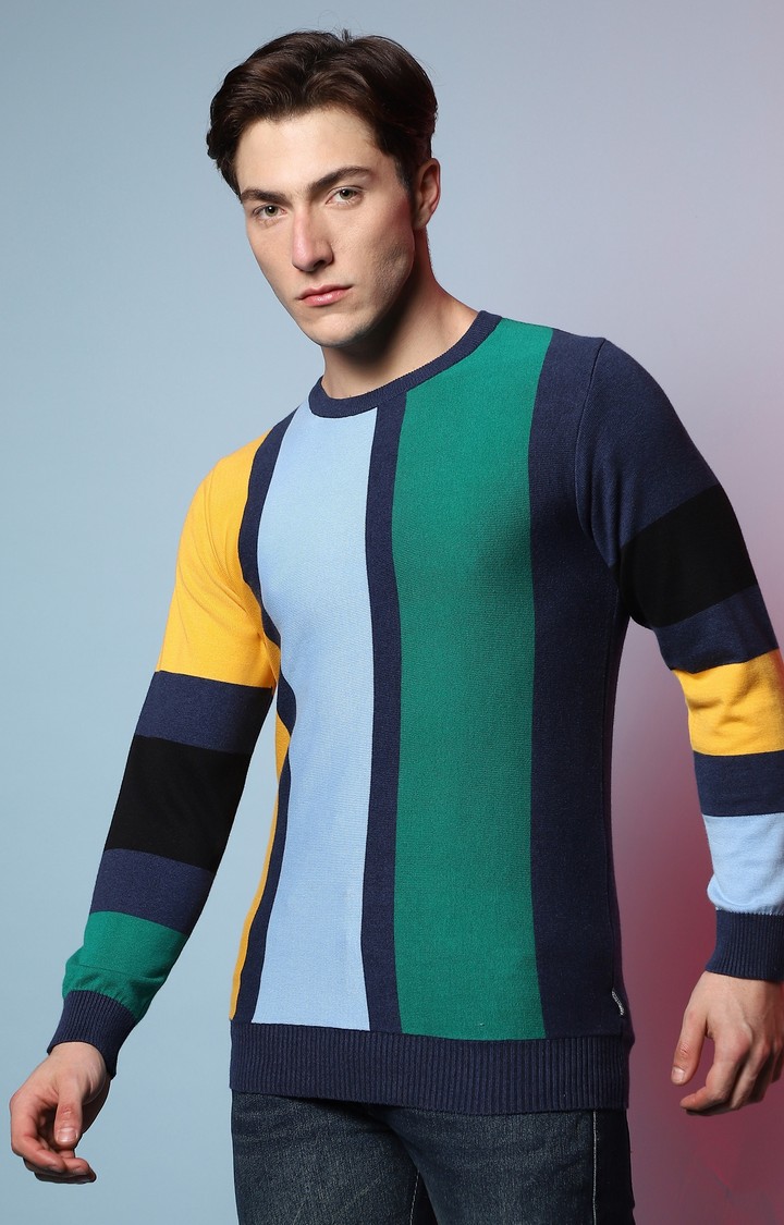 Men's Multi Striped Sweatshirts