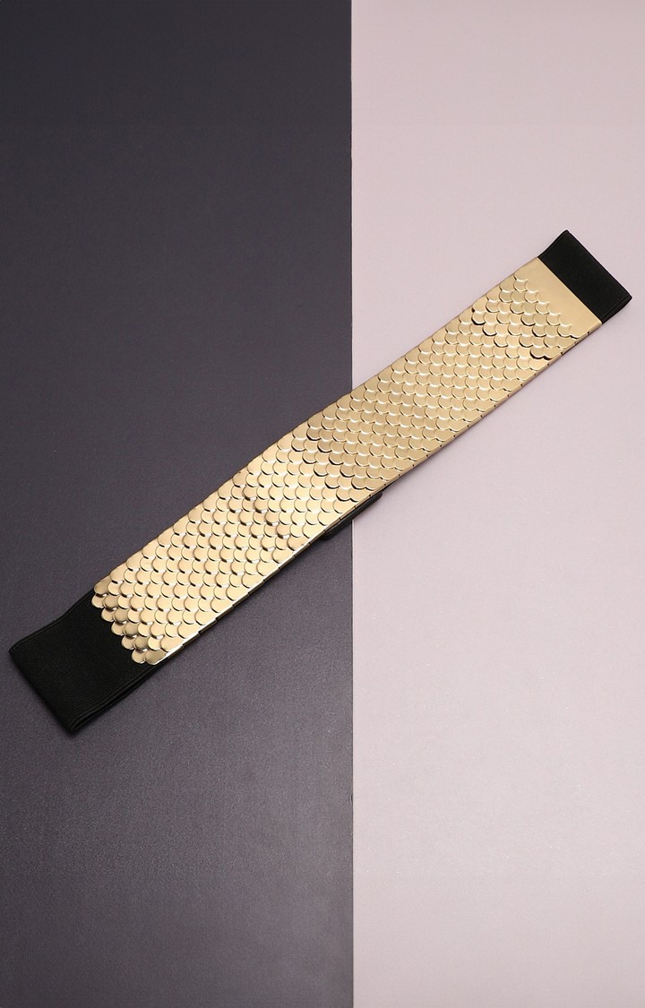 Haute Sauce By Campus Sutra Gold Embellished Single Clothing Accessory