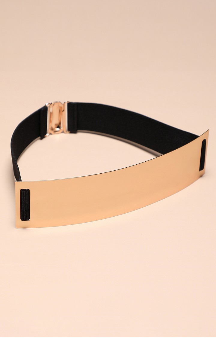 Haute Sauce By Campus Sutra Gold Solid Single Clothing Accessory