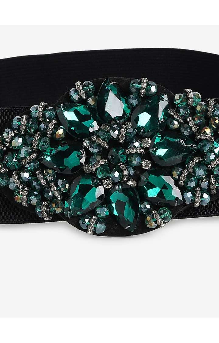 Haute Sauce By Campus Sutra Black Textured Single Clothing Accessory