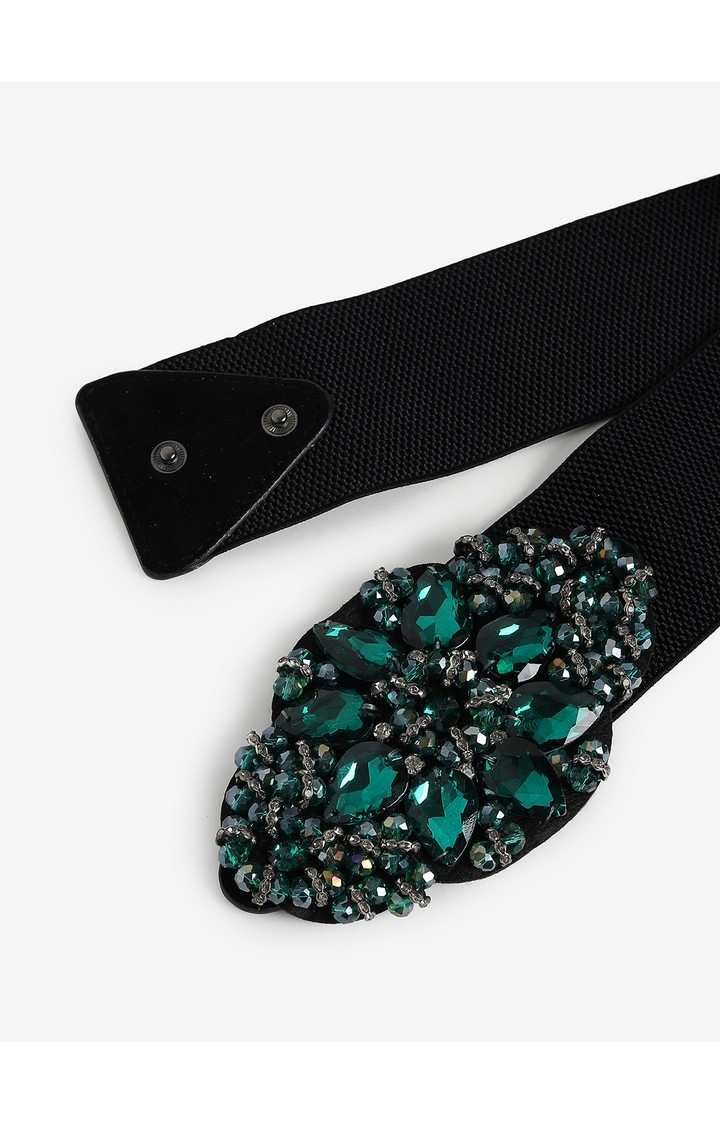 Haute Sauce By Campus Sutra Black Textured Single Clothing Accessory