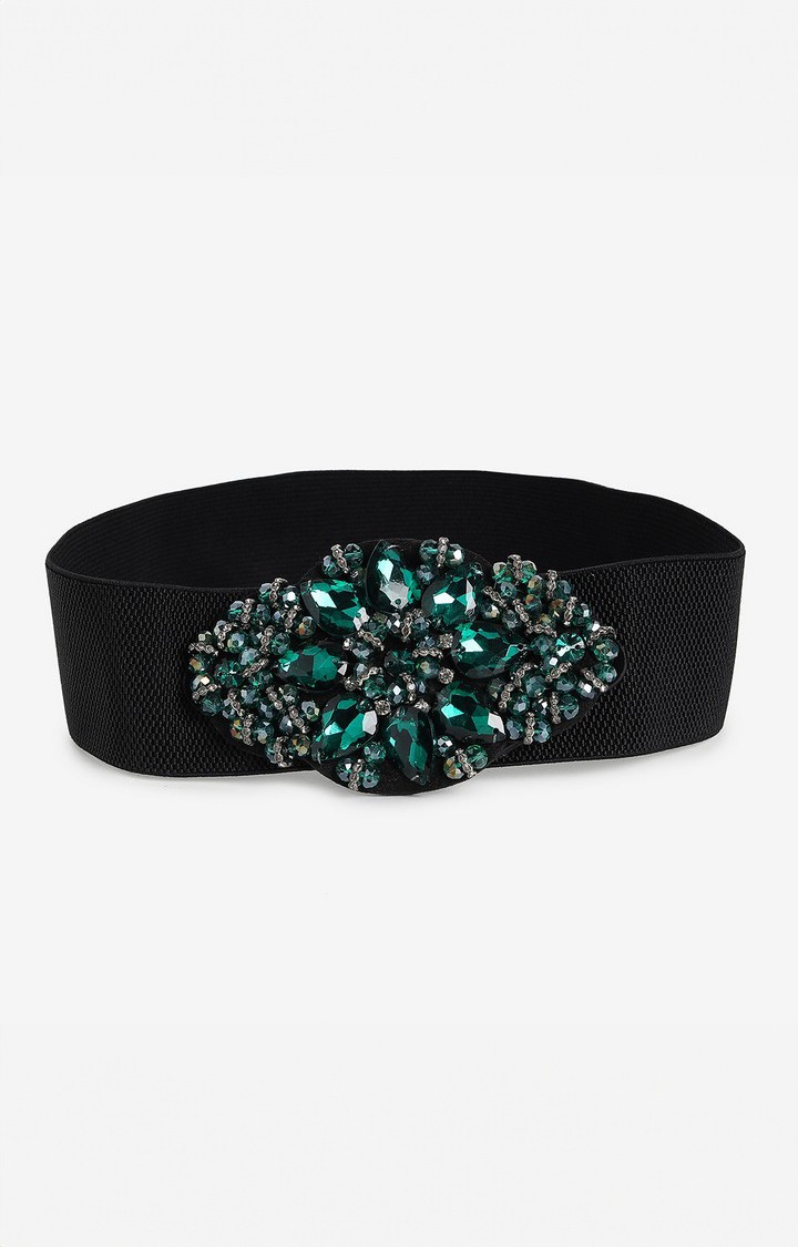 Haute Sauce By Campus Sutra Black Textured Single Clothing Accessory