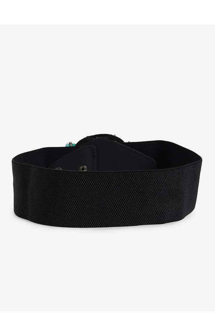 Haute Sauce By Campus Sutra Black Textured Single Clothing Accessory