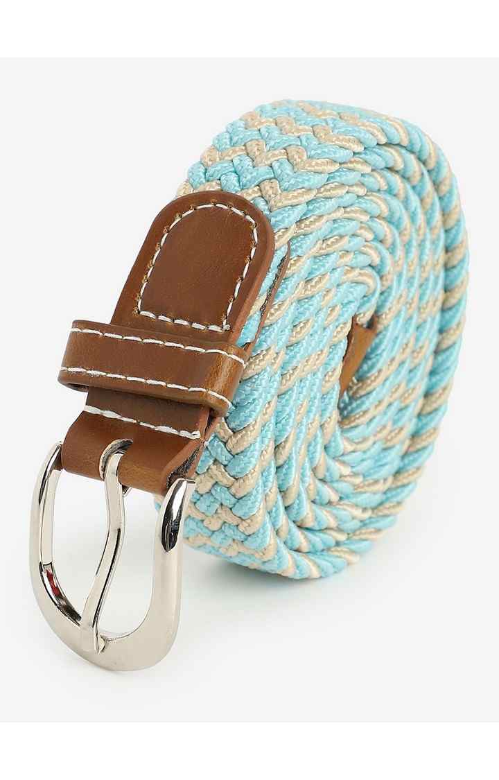 Haute Sauce By Campus Sutra Blue Textured Single Clothing Accessory
