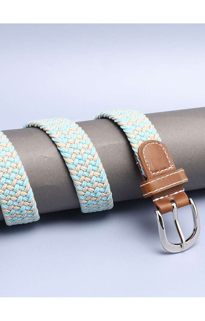 Haute Sauce By Campus Sutra Blue Textured Single Clothing Accessory