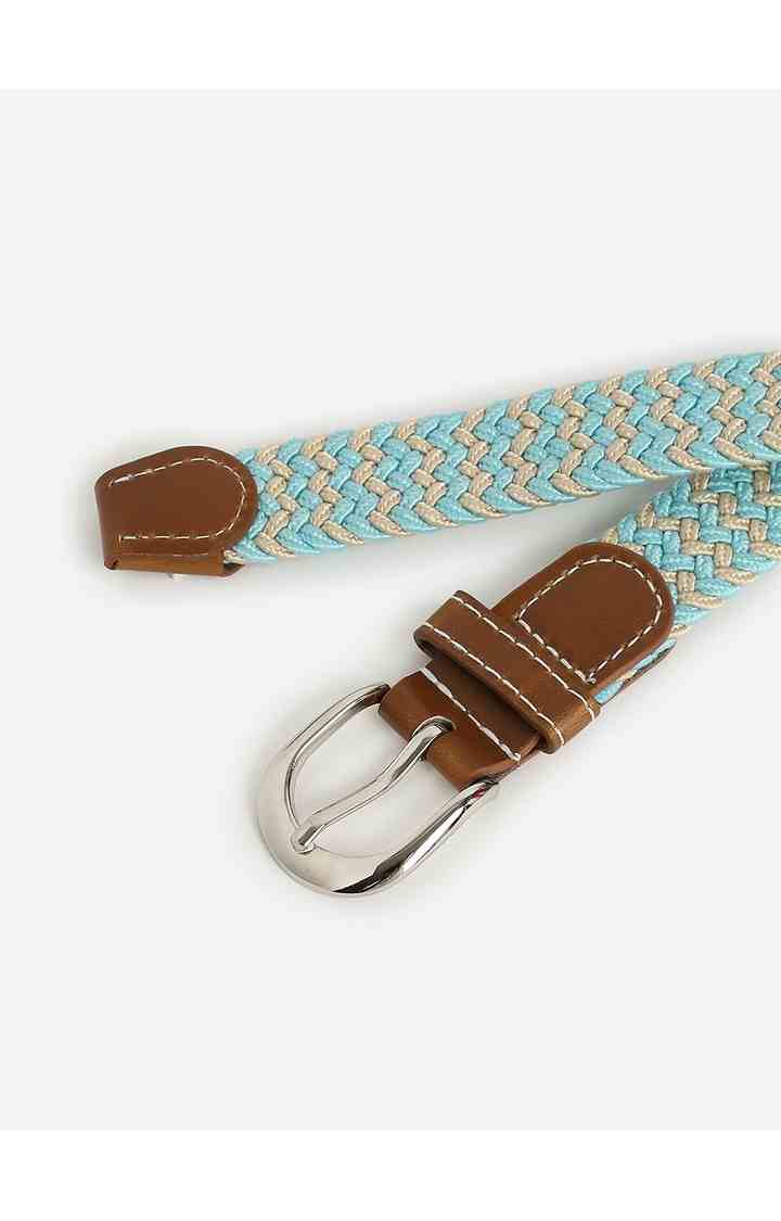 Haute Sauce By Campus Sutra Blue Textured Single Clothing Accessory