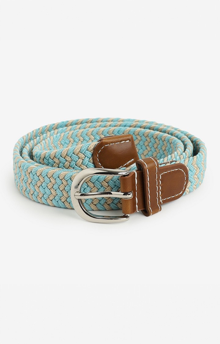 Haute Sauce By Campus Sutra Blue Textured Single Clothing Accessory