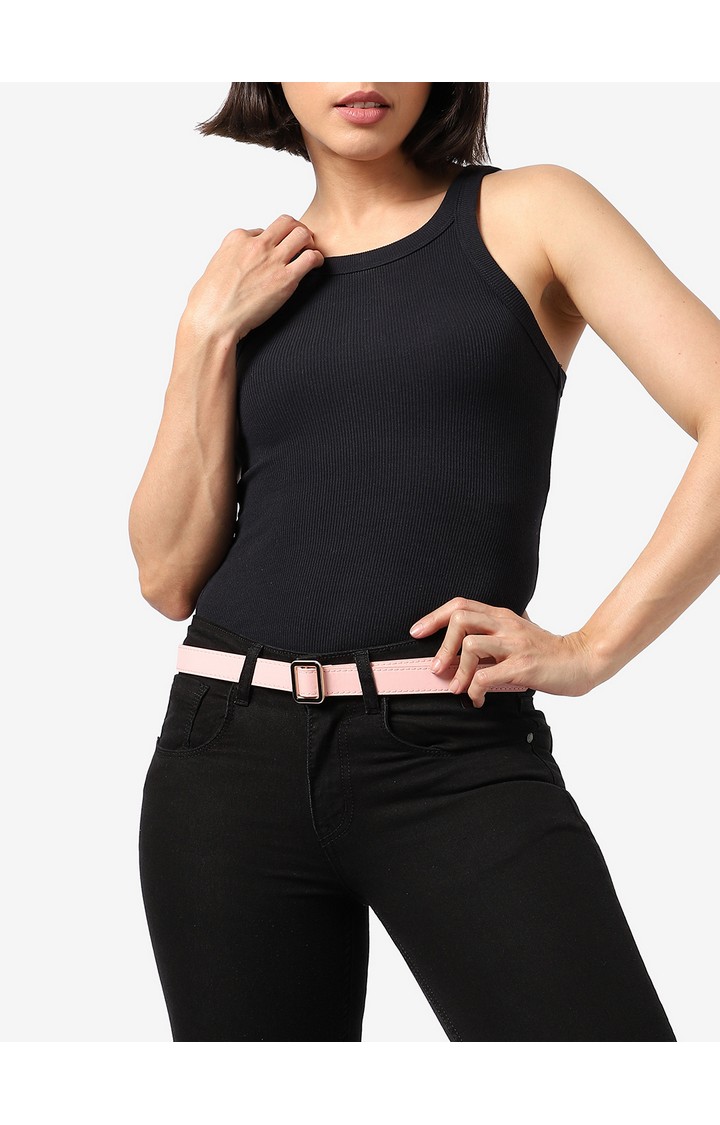Haute Sauce By Campus Sutra Pink Solid Single Clothing Accessory