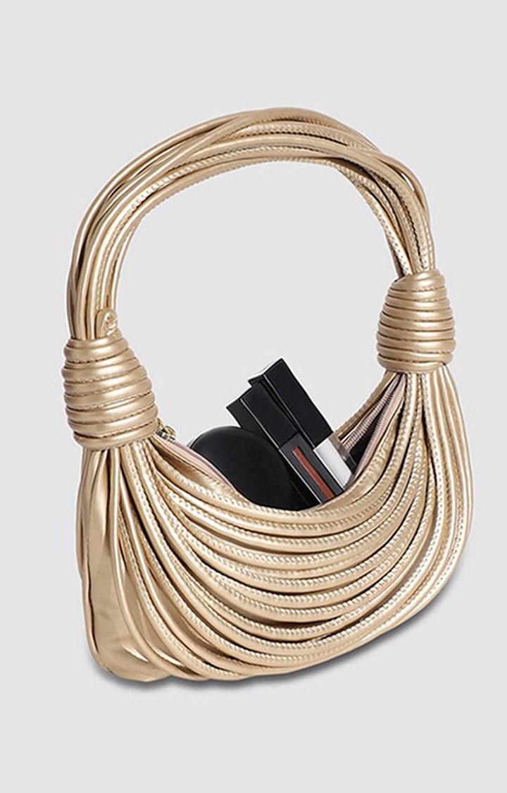 Women's Gold Handbag