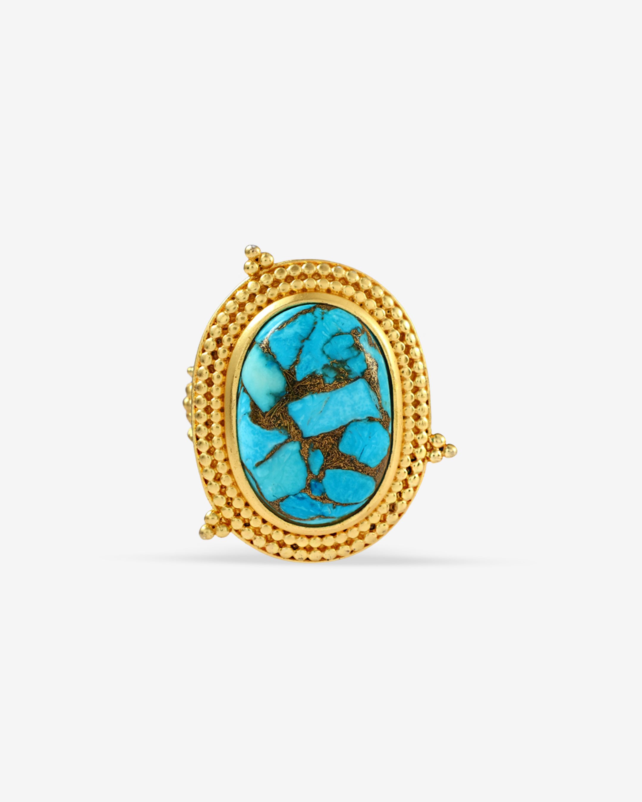 Turquoise Emblem Ring