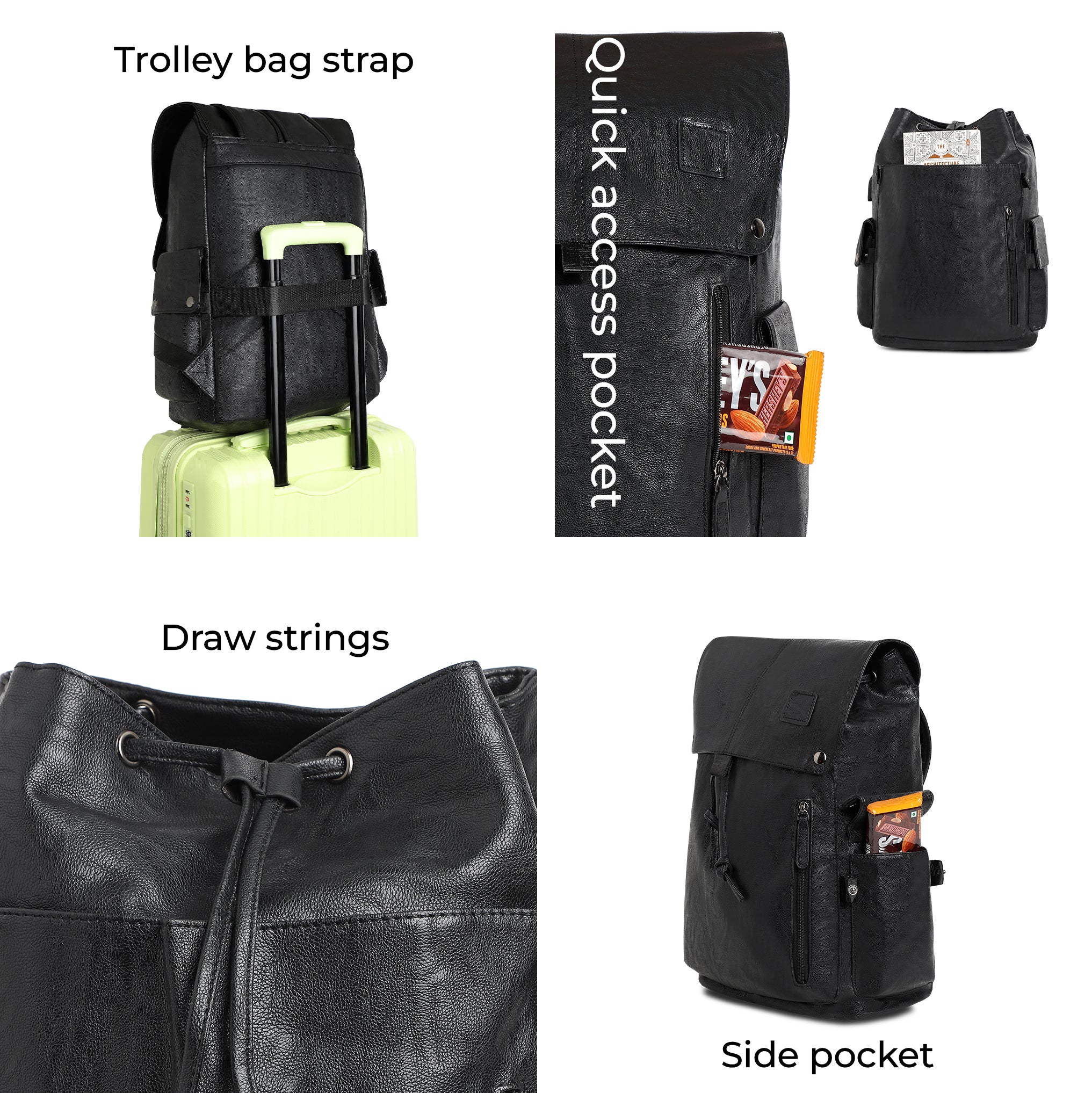 Women's Black Backpack