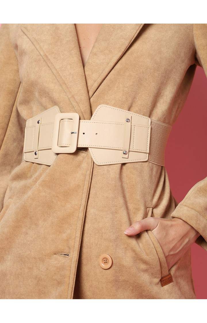Haute Sauce By Campus Sutra White Solid Single Clothing Accessory