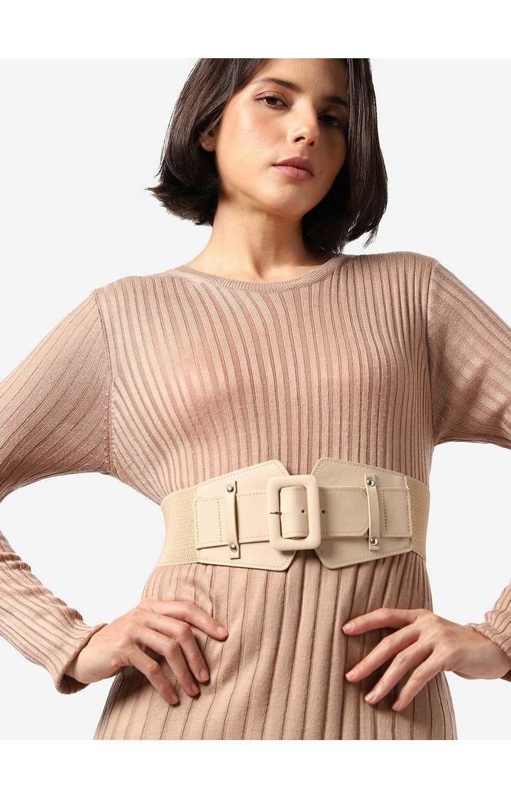 Haute Sauce By Campus Sutra White Solid Single Clothing Accessory
