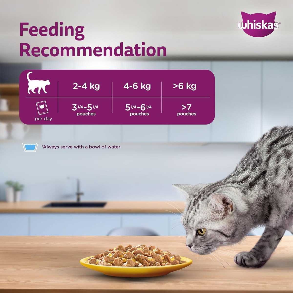 Whiskas Chicken Gravy Adult Wet Cat (1+ year) Food, 80g