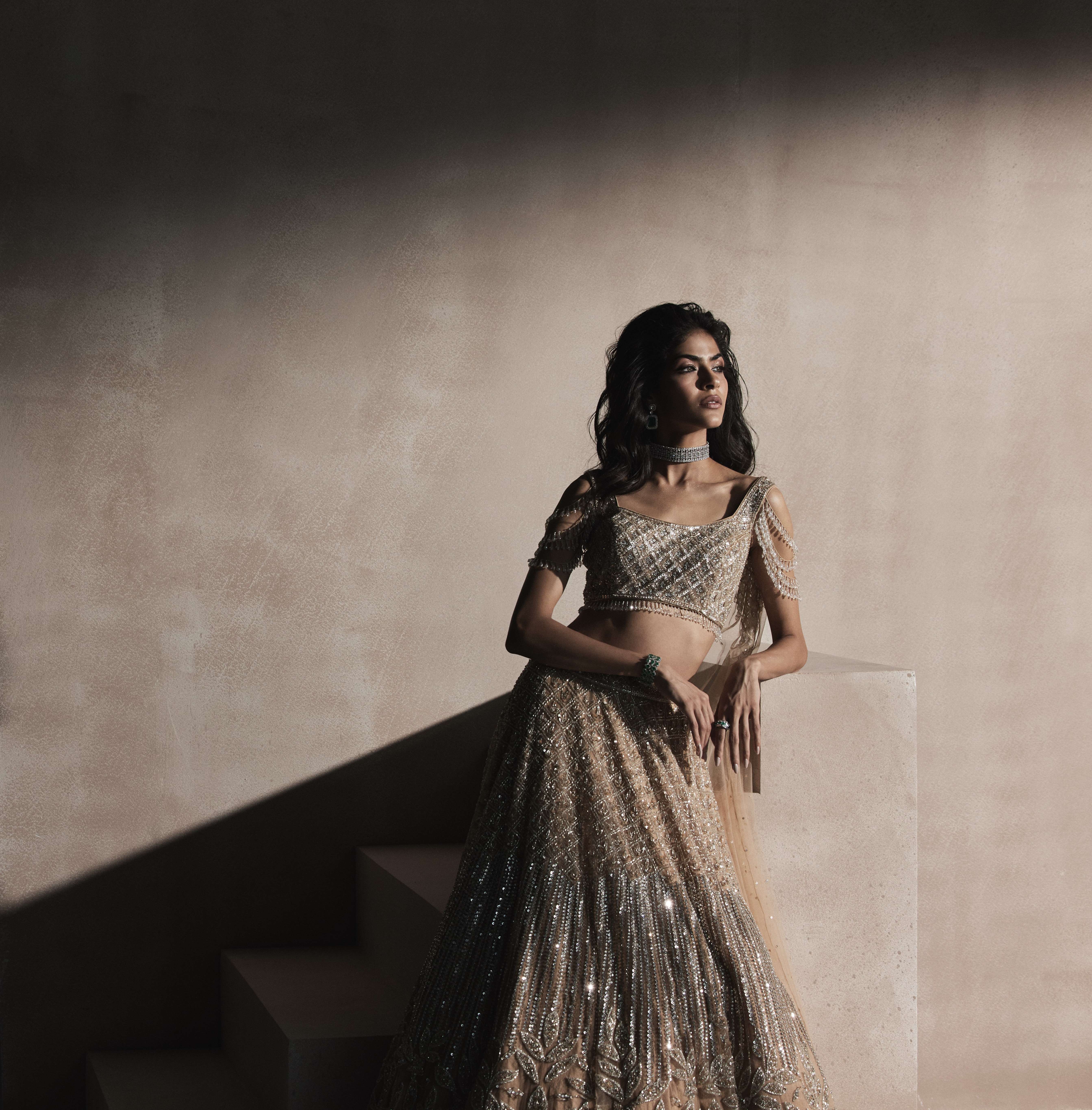 Crystal Floral Lehenga