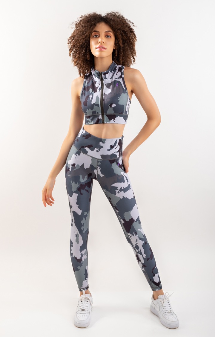 Women's Grey Sports Bra