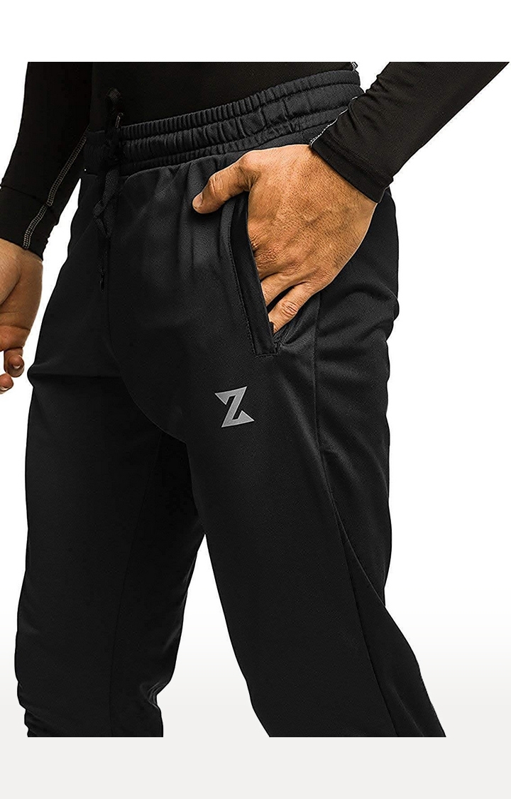 Azani | Black Solid Trackpants 2