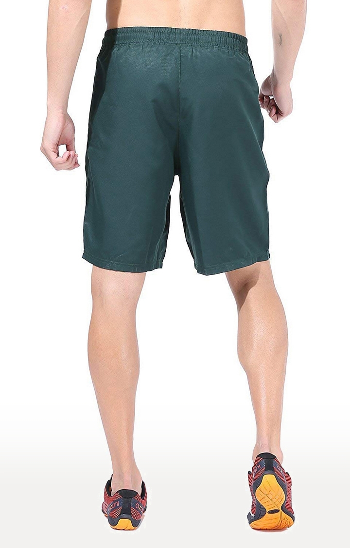 Azani | Green Solid Activewear Shorts 4