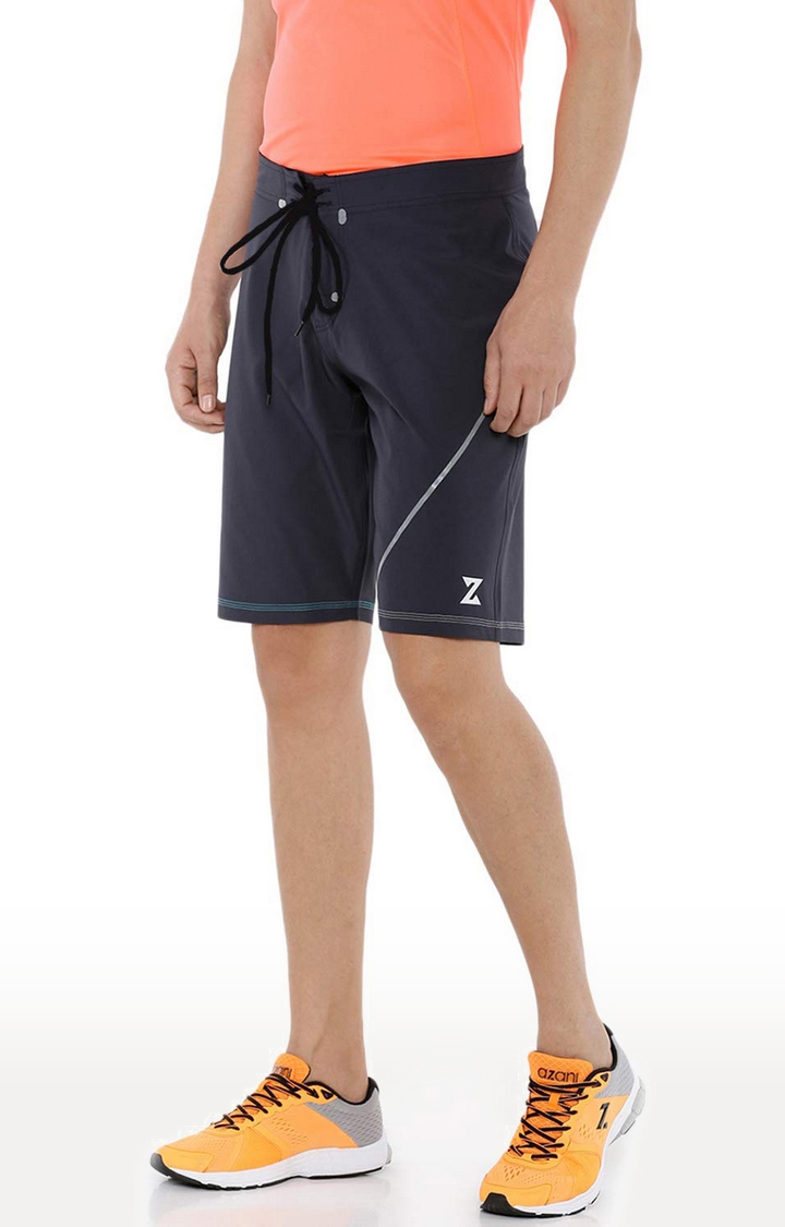 Azani | Black Solid Activewear Shorts 2