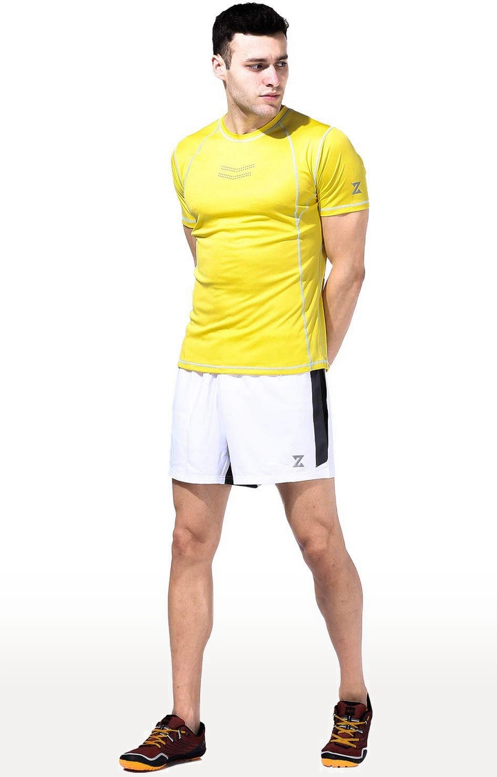 Azani | Yellow Printed Activewear T-Shirt 1