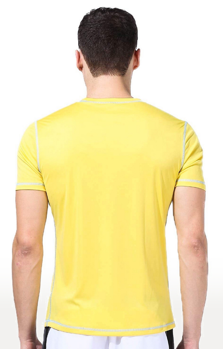 Azani | Yellow Printed Activewear T-Shirt 3
