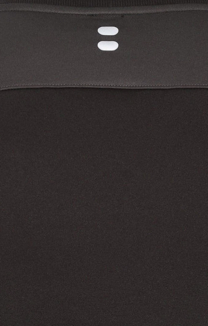 Azani | Black Solid Activewear Jacket 5