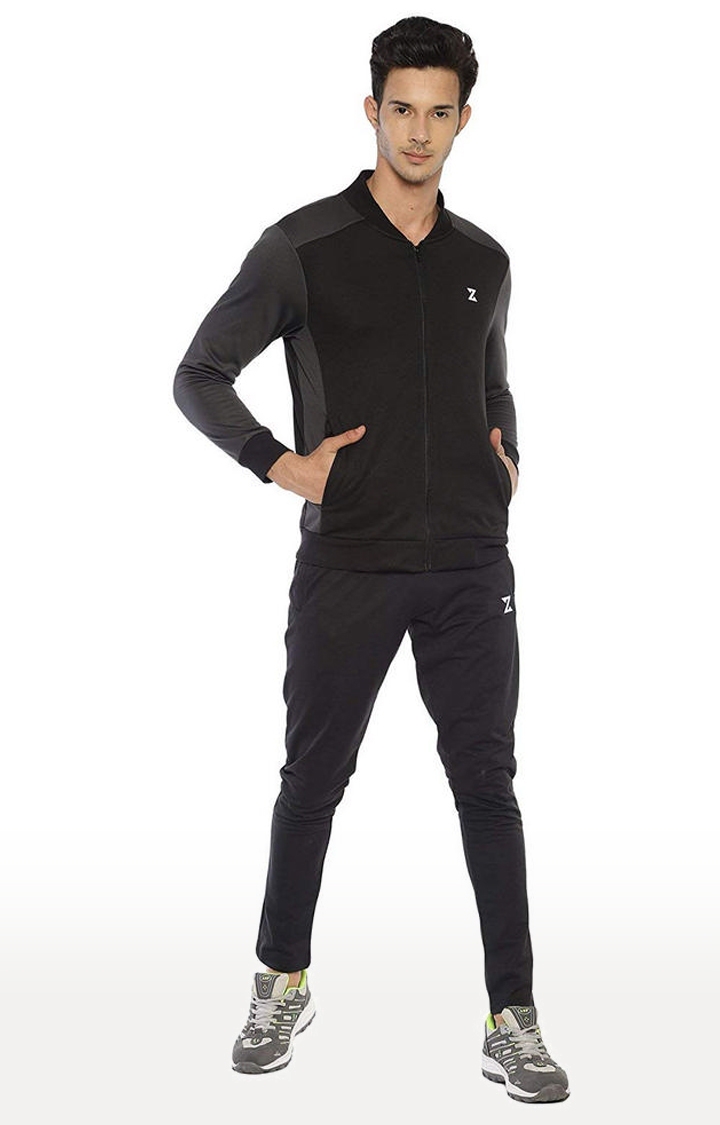 Azani | Black Solid Activewear Jacket 1