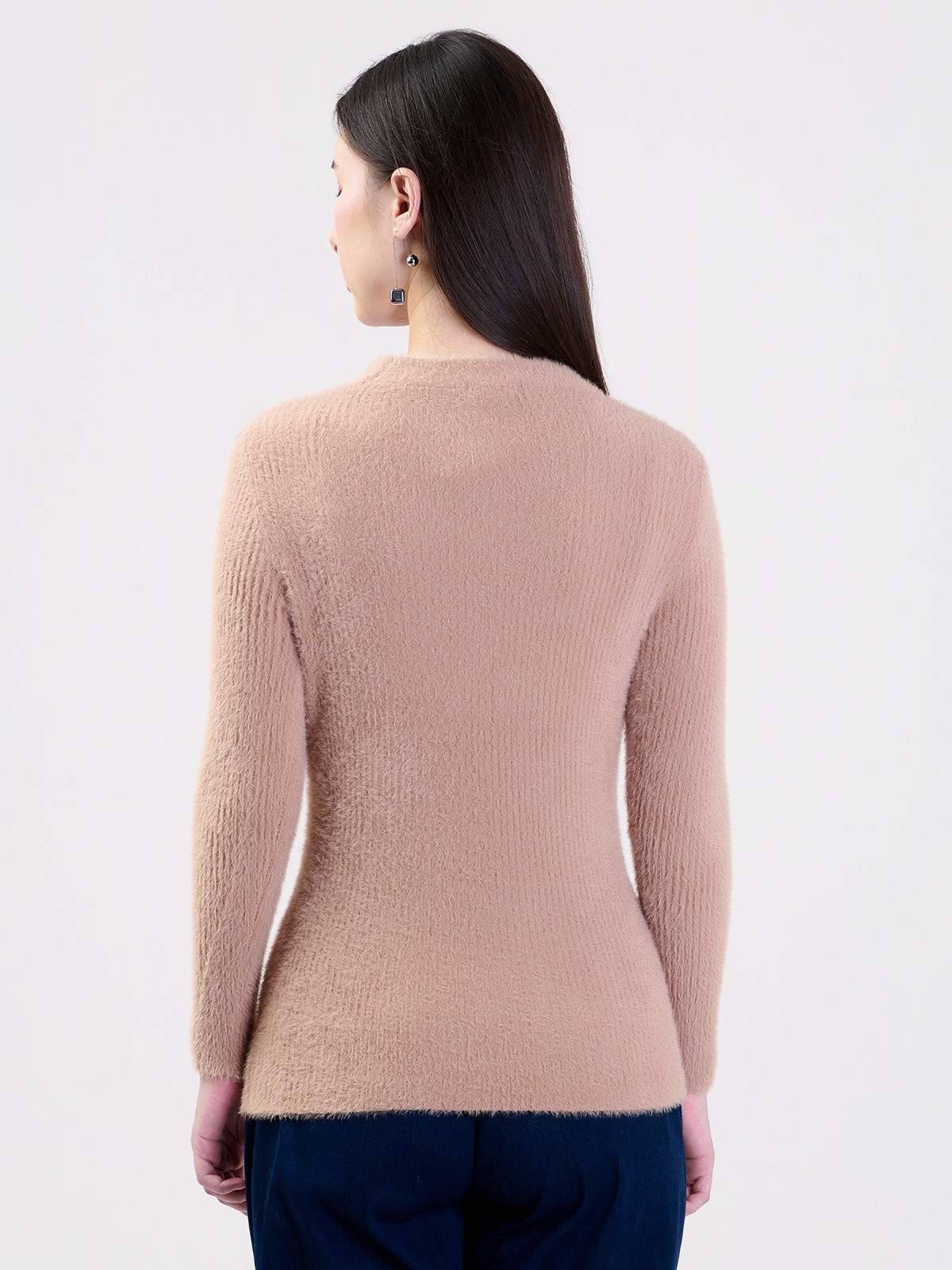 ALBION LADIES BROWN TOP (WOOLEN)