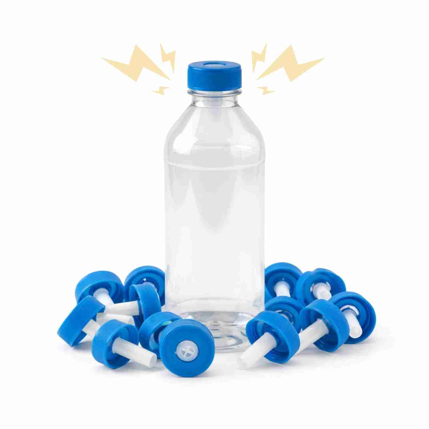Zippy Paws Replacement Squeakers Water Bottle Cap Plush Toy for Dogs