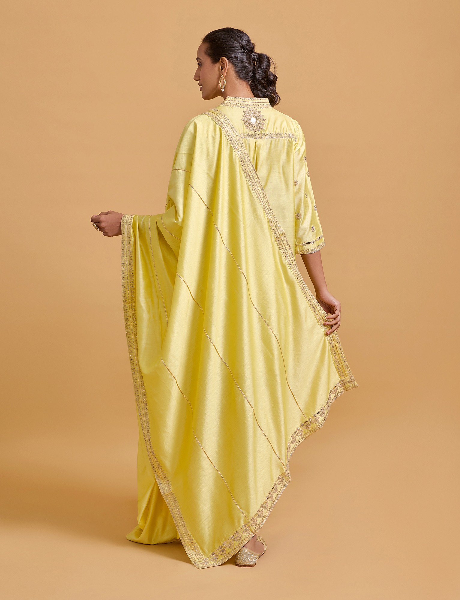 Zeenat Yellow Dupatta