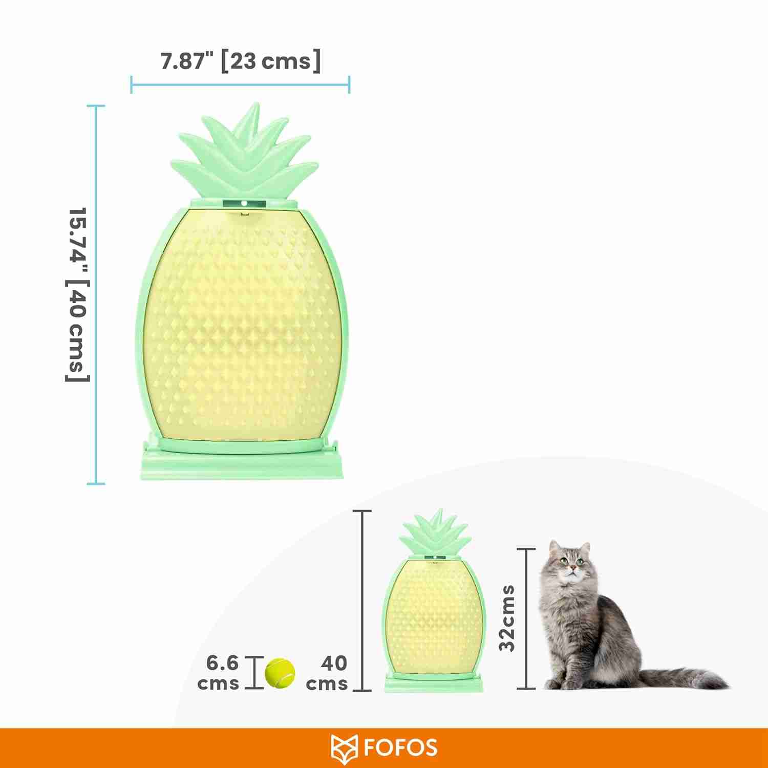 Barkbutler Fofos Pineapple Kitty Comber Cat Scratcher