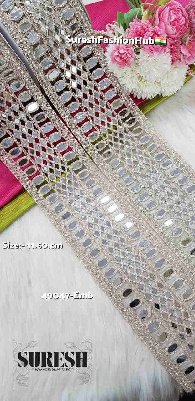 Pearl Royale Double Side Embroidery Bord-49047