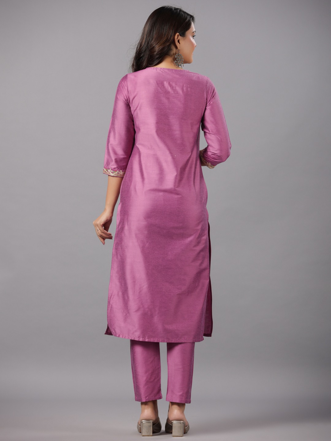 PST Embroidery Kurta With Solid Pant