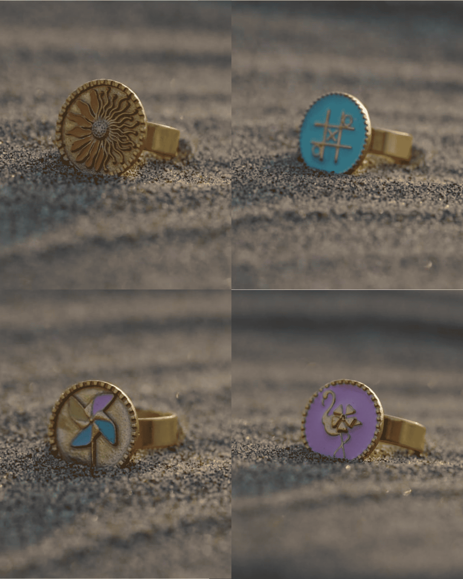 Nostelgic Charm Ring Set