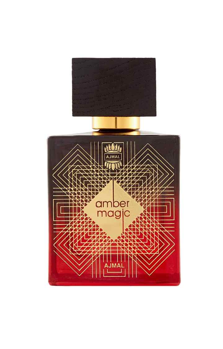 Ajmal Amber Magic EDP Perfume 100ml for Men and Asher Concentrated Perfume Oil Oriental Alcohol-free Attar 12ml for Unisex