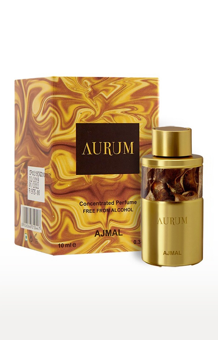 Ajmal Amber Magic EDP Perfume 100ml for Men and Aurum Concentrated Perfume Oil Fruity Alcohol-free Attar 10ml for Women