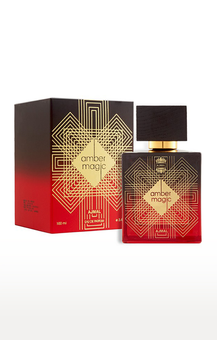 Ajmal Amber Magic EDP Perfume 100ml for Men and Impress Concentrated Perfume Oil Alcohol-free Attar 10ml for Men
